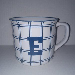 Camper mug with design and letter "E"  16 Fluid oz.  New
